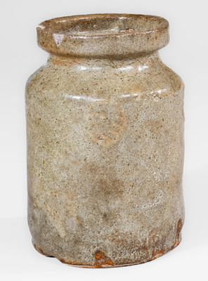 Small-Sized Edgefield District, SC Stoneware w/ Kaolin-Slip Floral Decoration