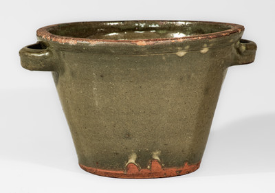 Unusual Alkaline-Glazed Stoneware Bowl, probably Thomas Chandler Pottery, Edgefield District, SC