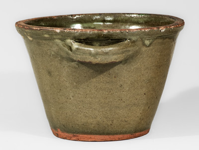 Unusual Alkaline-Glazed Stoneware Bowl, probably Thomas Chandler Pottery, Edgefield District, SC