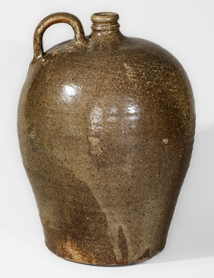 Attrib. B.F. Landrum Pottery, Horse Creek Valley, Edgefield District, SC Stoneware Jug