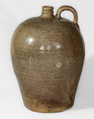 Attrib. B.F. Landrum Pottery, Horse Creek Valley, Edgefield District, SC Stoneware Jug