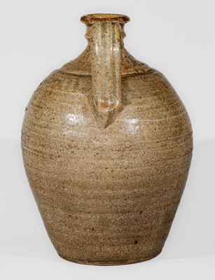 Extremely Rare Small-Sized Stoneware Jug w/ Incised Initial, Edgefield District, South Carolina