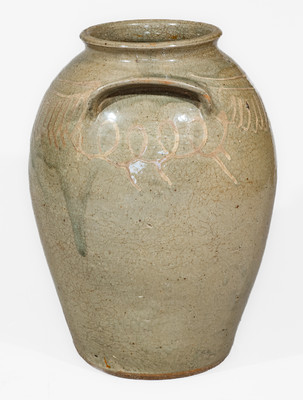 Rare CHANDLER (Thomas Chandler, Edgefield District, SC) Stoneware Jar, circa 1850