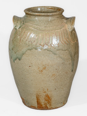 Rare CHANDLER (Thomas Chandler, Edgefield District, SC) Stoneware Jar, circa 1850