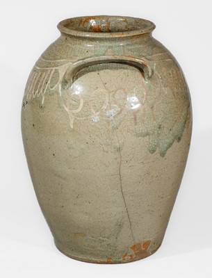 Rare CHANDLER (Thomas Chandler, Edgefield District, SC) Stoneware Jar, circa 1850