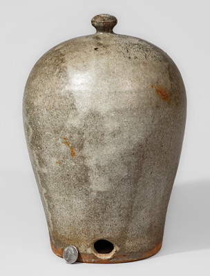 Very Rare Edgefield District, SC Alkaline-Glazed Stoneware Chicken Waterer