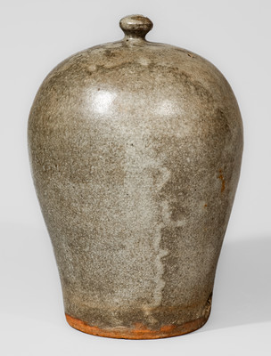 Very Rare Edgefield District, SC Alkaline-Glazed Stoneware Chicken Waterer