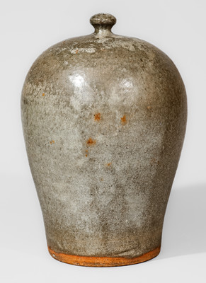 Very Rare Edgefield District, SC Alkaline-Glazed Stoneware Chicken Waterer