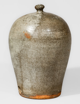 Very Rare Edgefield District, SC Alkaline-Glazed Stoneware Chicken Waterer