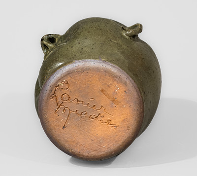 "Lanier Meaders," Cleveland, GA Stoneware Face Jug, Signed, late 1980s