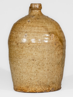 Alkaline-Glazed Stoneware Jug, probably Jesse P. Bodie Pottery, Kirksey's Crossroads, Edgefield Dist, SC