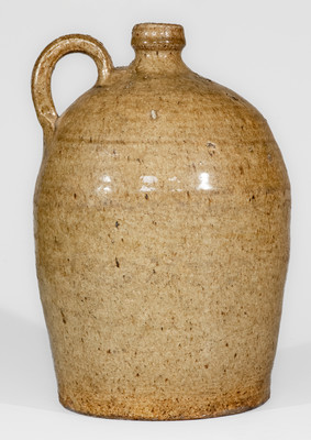 Alkaline-Glazed Stoneware Jug, probably Jesse P. Bodie Pottery, Kirksey's Crossroads, Edgefield Dist, SC