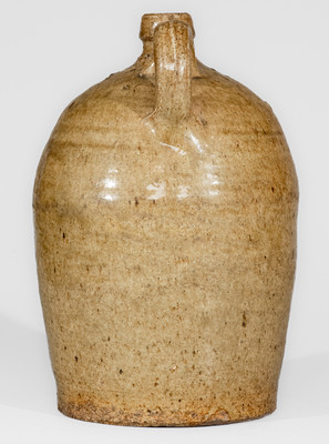 Alkaline-Glazed Stoneware Jug, probably Jesse P. Bodie Pottery, Kirksey's Crossroads, Edgefield Dist, SC