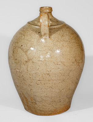 Edgefield District, South Carolina Stoneware Jug w/ Incised Slash Marks, c1820-40