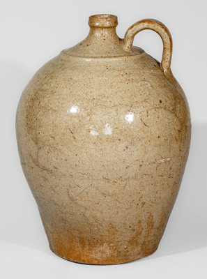Edgefield District, South Carolina Stoneware Jug w/ Incised Slash Marks, c1820-40