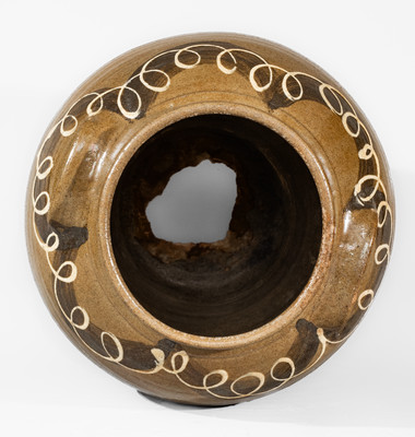 Rare and Fine attrib. Thomas Chandler at Phoenix Factory, Shaw's Creek, Edgefield Dist, SC Jar w/ Two-Color Slip