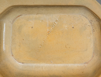 Rare U. KENDALL & SONS Cincinnati, Ohio Yellowware Vegetable Dish