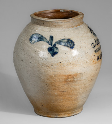 Exceedingly Rare and Important C. CROLIUS / MANHATTAN WELLS / NEW-YORK Federal Eagle Jar