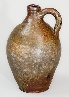 Scarce BOSTON Small-Sized Stoneware Jug w/ Iron Decoration, early 19th century