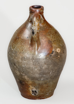 Scarce BOSTON Small-Sized Stoneware Jug w/ Iron Decoration, early 19th century