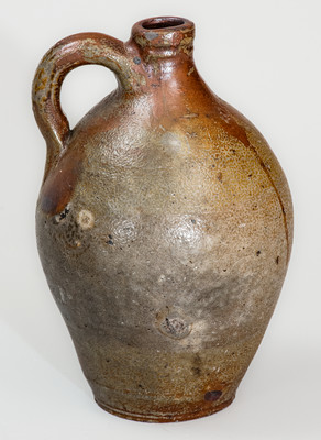 Scarce BOSTON Small-Sized Stoneware Jug w/ Iron Decoration, early 19th century