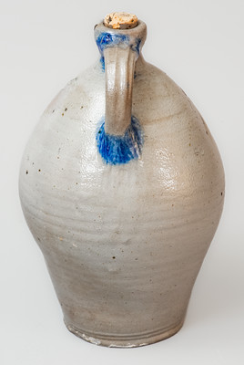 Scarce and Fine Albany, NY Stoneware Jug w/ Incised Bird Decoration, c1805