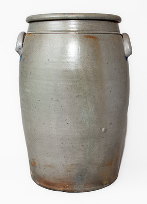 Fine Twenty-Gallon Western PA Stoneware Jar w/ Profuse Freehand Cobalt Decoration