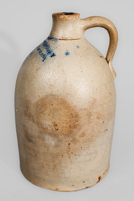 Very Rare COTTER & KENNEDY / BOSTON MASS Stoneware Jug, GRANDFATHER OF JFK