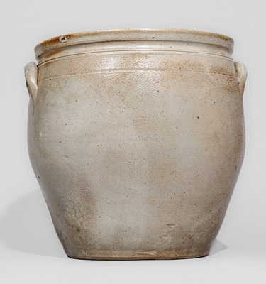 Exceptional W.H. FARRAR & CO. / GEDDES, N.Y. Four-Gallon Stoneware Jar w/ Elaborate Bird and Floral Designs