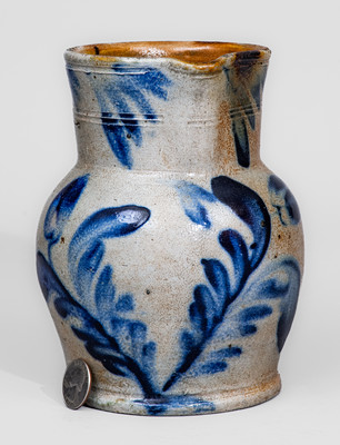 Attrib. Remmey Pottery, Philadelphia, PA Small-Sized Stoneware Pitcher, c1865
