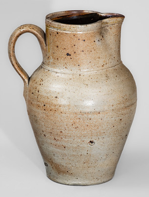 Scarce CHARLESTOWN, MA Stoneware Pitcher, c1820