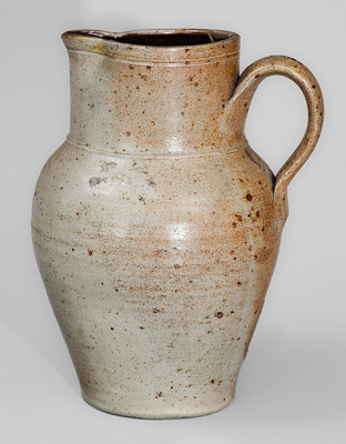 Scarce CHARLESTOWN, MA Stoneware Pitcher, c1820