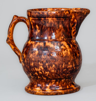 JOHN BELL (Waynesboro, PA) Manganese-Decorated Redware Pitcher