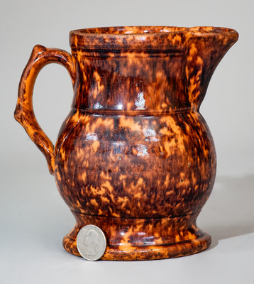 JOHN BELL (Waynesboro, PA) Manganese-Decorated Redware Pitcher