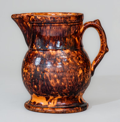 JOHN BELL (Waynesboro, PA) Manganese-Decorated Redware Pitcher