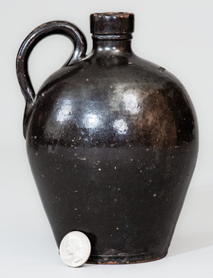 Small-Sized I. BELL (John Bell, Waynesboro, PA) Redware Jug, circa 1840