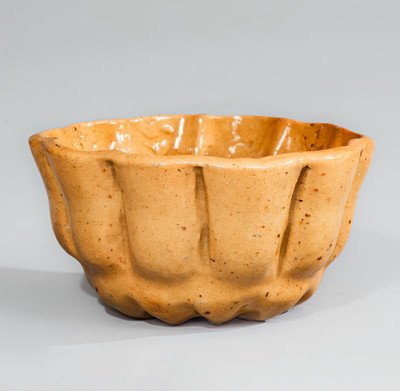 JOHN BELL (Waynesboro, PA) Redware Pudding Mold, c1840-80
