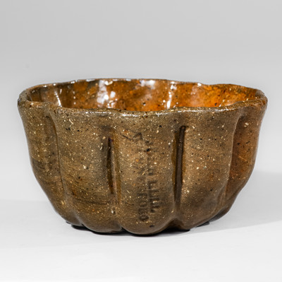 JOHN BELL (Waynesboro, Pennsylvania) Redware Pudding Mold, c1840-80