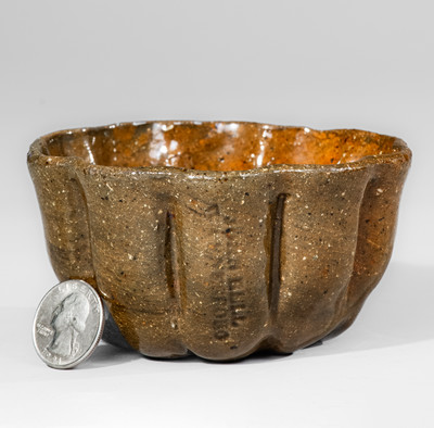 JOHN BELL (Waynesboro, Pennsylvania) Redware Pudding Mold, c1840-80