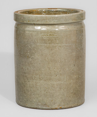 Celadon-Glazed JOHN BELL / WAYNESBORO Stoneware Jar