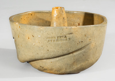 JOHN BELL / WAYNESBORO Redware Cake Mold, c1850-80