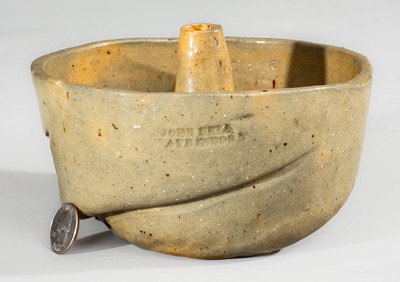 JOHN BELL / WAYNESBORO Redware Cake Mold, c1850-80