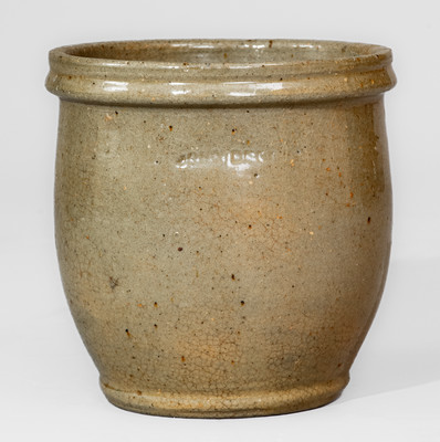 JOHN BELL (Waynesboro, Pennsylvania) Redware Jar, c1840-80