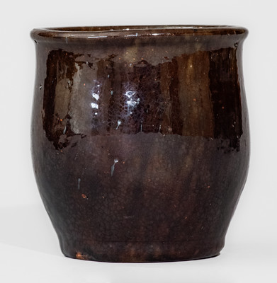 JOHN BELL, Waynesboro, PA Manganese-Glazed Redware Jar
