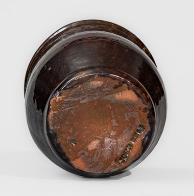 JOHN BELL, Waynesboro, PA Manganese-Glazed Redware Jar