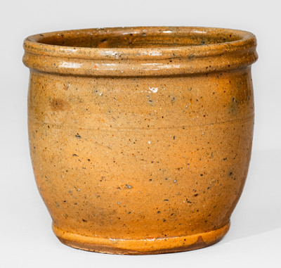JOHN BELL / WAYNESBORO, Pennsylvania Redware Jar, circa 1850-80