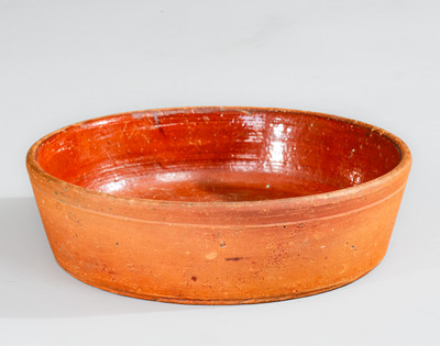 Rare UPTON M. BELL. / Waynesboro. Pa. Small-Sized Redware Dish
