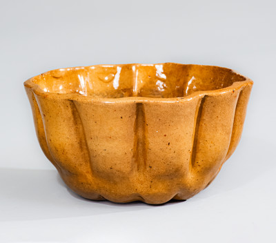 JOHN BELL / WAYNESBORO, Pennsylvania Redware Pudding Mold, c1850-80
