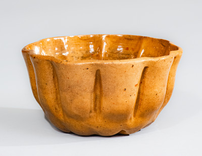 JOHN BELL / WAYNESBORO, Pennsylvania Redware Pudding Mold, c1850-80