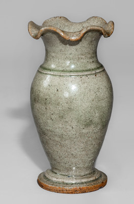 Attrib. Arie Meaders, Cleveland, GA Stoneware Vase, c1960